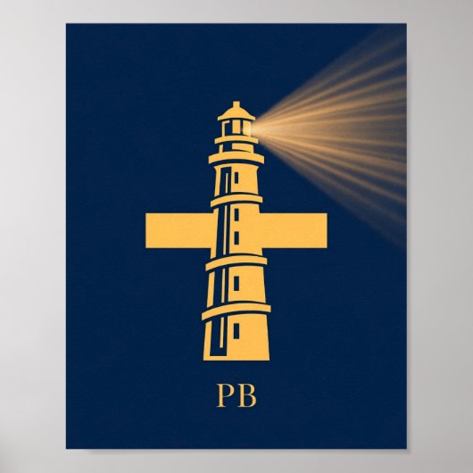 Poster Logo de l'art de Patrick Briggs — Croix du phare (Devant)