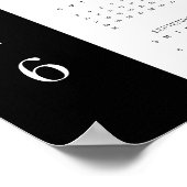 Poster Logo de l'entreprise 2026 photo Calendrier du mur  (Coin)