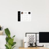 Poster Logo de l'entreprise 2026 photo Calendrier du mur  (Bureau à domicile)