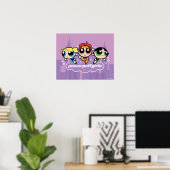 Poster Logo de l'équipe de Powerpuff (Bureau à domicile)