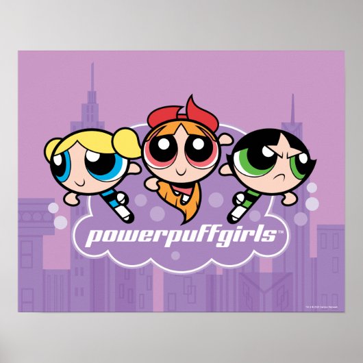 Poster Logo de l'équipe de Powerpuff (Devant)