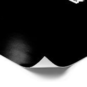 Poster Logo de l'événement d'entreprise Black (Coin)