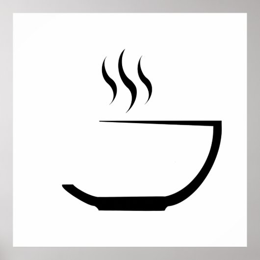 Poster logo de l'image d'un bol à soupe (Devant)