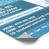 Poster Logo de livraison par messagerie, publicité des se (Coin)