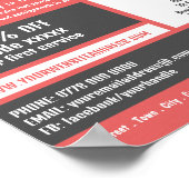 Poster Logo de livraison par messagerie, publicité des se (Coin)