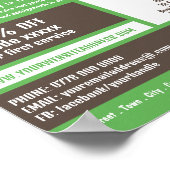 Poster Logo de livraison par messagerie, publicité des se (Coin)