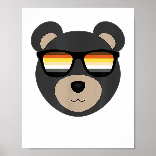Poster Logo de lunettes de soleil de l'ours gay (Devant)