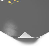 POSTER LOGO DE MONOGRAMME DE BULLES LUMINEUSES POUR ÉLECT (Coin)