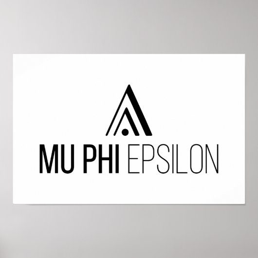 Poster Logo de Mu Phi Epsilon (Devant)