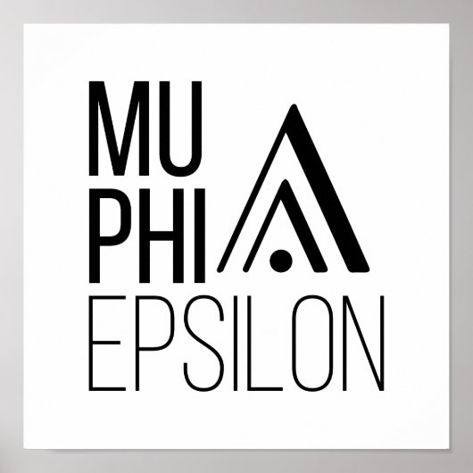 Poster Logo de Mu Phi Epsilon (Devant)