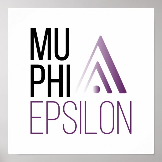 Poster Logo de Mu Phi Epsilon (Devant)