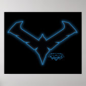Poster Logo de nuit Gotham Knights (Devant)