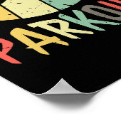 Poster Logo de Parkour en rétro couleurs (Coin)