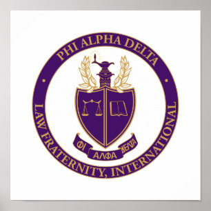 Poster Logo de Phi Alpha Delta