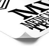 POSTER LOGO DE TECHNOLOGIE MÉDICALE DE SYRINGE DU COEUR M (Coin)