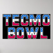 Poster Logo de Tecmo Bowl (Devant)