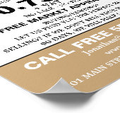 Poster Logo de vente maison, Realtor, Agent immobilier pu (Coin)