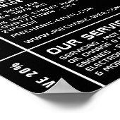 Poster Logo de voiture, mécanique automobile et réparatio (Coin)