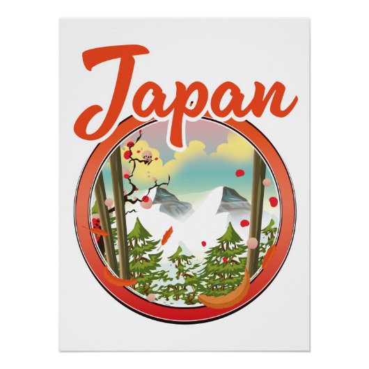 Poster logo de voyage du Japon (Devant)