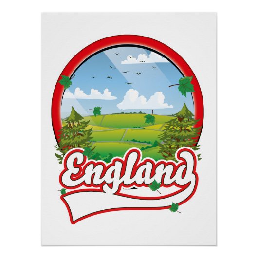 Poster logo de voyage en Angleterre (Devant)