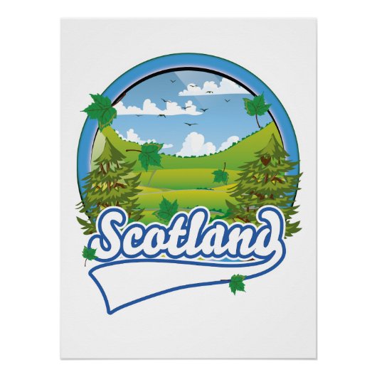 Poster logo de voyage en Écosse (Devant)