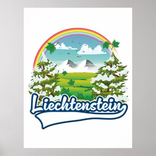 Poster Logo de voyage Liechtenstein (Devant)