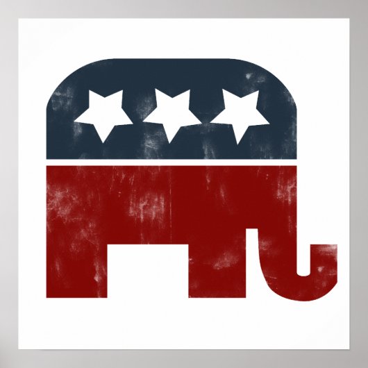 Poster Logo d'éléphant GOP (Devant)