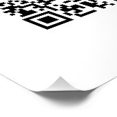 Poster Logo d'entreprise & Code QR modifiable (Coin)