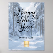 Poster Logo d'entreprise du nouvel an hiver du pays des m (Devant)