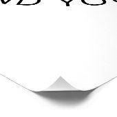 Poster Logo d'entreprise et texte modifiable blanc et noi (Coin)