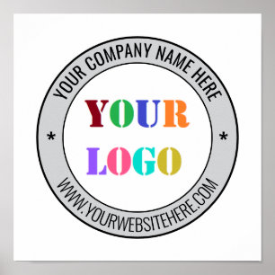 Poster Logo d'entreprise personnalisé et envoyer un texte