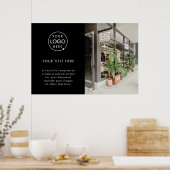 Poster Logo d'entreprise | Photo publicitaire noire moder (Cuisine)