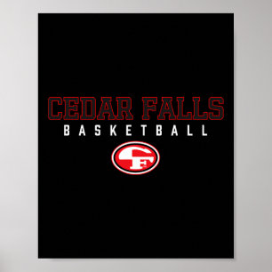 Poster Logo des Cedar Falls Tigers Sketll Hs