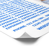 Poster Logo des chercheurs d'emploi, Curriculum Vitae (Coin)