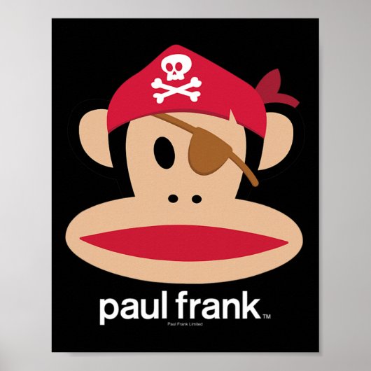 Poster Logo d'Halloween Julius Pirate Monkey (Devant)