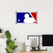 Poster logo dolanan bal kasti mlb jaman disik (Bureau à domicile)