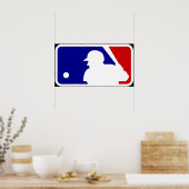 Poster logo dolanan bal kasti mlb jaman disik (Cuisine)