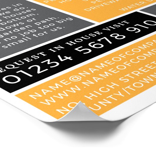 Poster Logo du constructeur, entreprise de construction, (Coin)