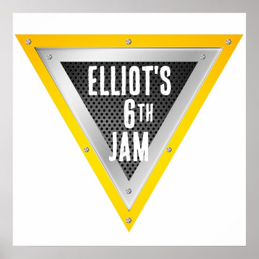 Poster Logo du nom personnalisé du camion Monster (Devant)