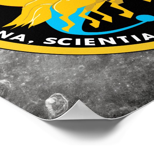 Poster Logo du patch de mission Apollo 13 NASA (Coin)