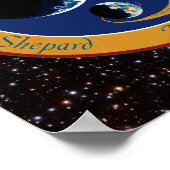 Poster Logo du patch de mission NASA Apollo 14 (Coin)