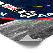 Poster Logo du patch de mission NASA Apollo 9 (Coin)