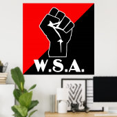 Poster logo du poing (Bureau à domicile)