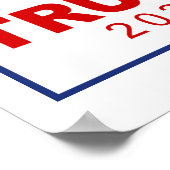 Poster Logo du rectangle classique Trump 2024 (Coin)