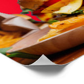 Poster Logo Du Restaurant Burger Personnaliser Ouvert Jus (Coin)