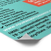 Poster Logo du service de messagerie, publicité du servic (Coin)