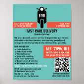 Poster Logo du service de messagerie, publicité du servic (Devant)