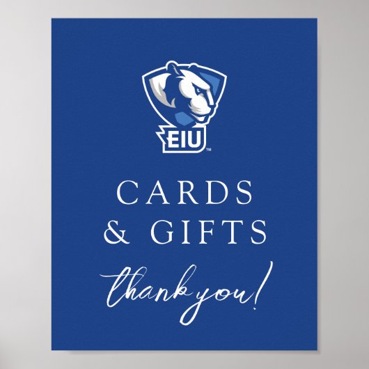Poster Logo Eastern Illinois University Panthers (Devant)