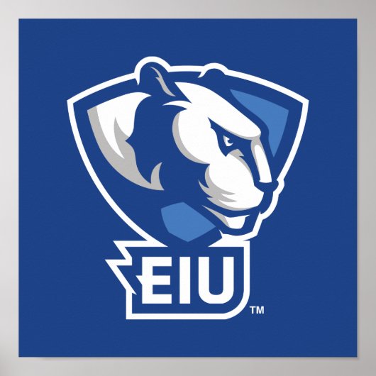 Poster Logo Eastern Illinois University Panthers (Devant)
