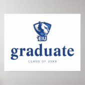 Poster Logo Eastern Illinois University Panthers (Devant)